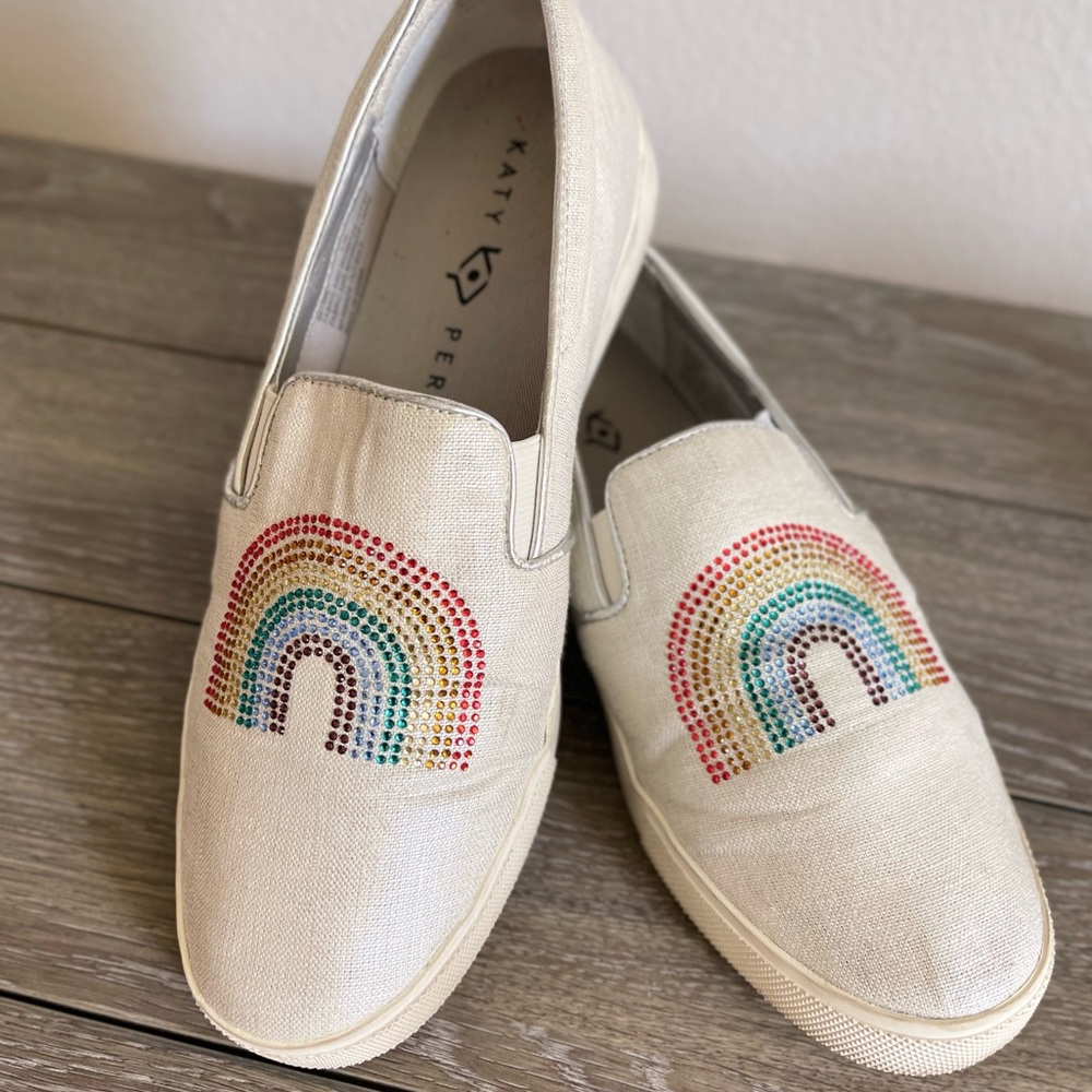 Katy Perry- Novelty Canvas Slip-Ons (size 7.5)